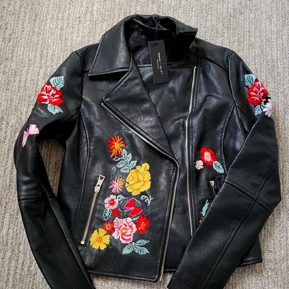 NWT faux leather jacket